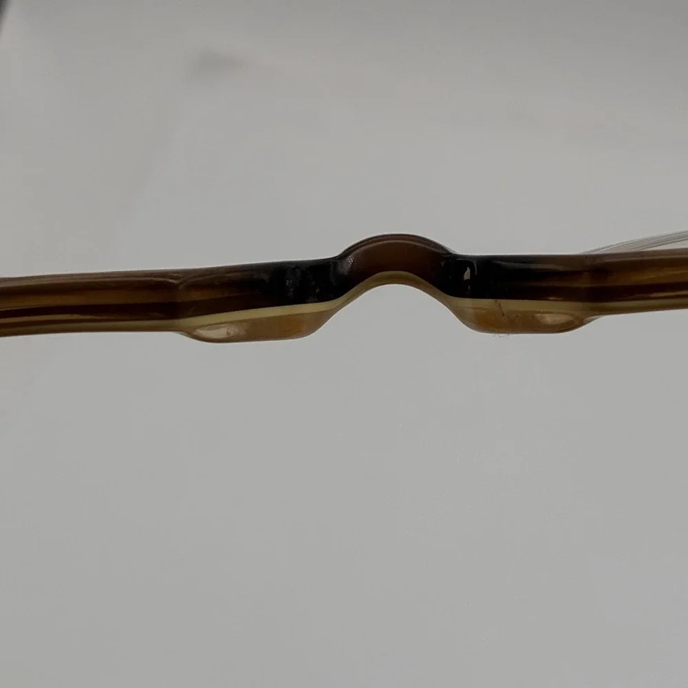 Harry Lary's Jaxxy eyeglasses Banana Brown Vintage Rare 51 18 307